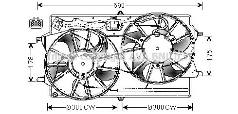 AVA QUALITY COOLING Ventilaator,mootorijahutus FD7510